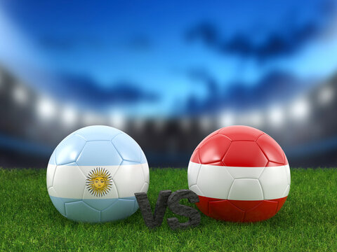 Soccer world cup group J Argentina vs Austria