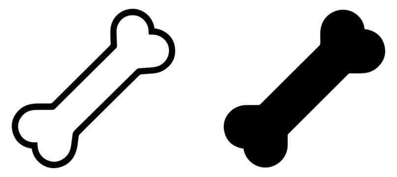 dog bone treat icon