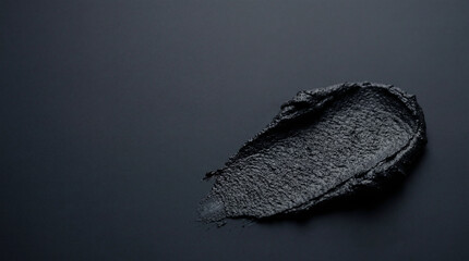 Naklejka premium Dark Charcoal Cleansing Paste Swatch