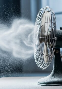 Electric fan blowing air