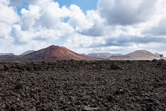 Blick auf Timanfaya