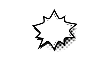 Fototapeta premium Explosion Speech Bubble Comic Style