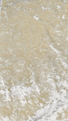 Obraz premium Generative AI, Cream Ribbed Velvet Fabric Texture Background