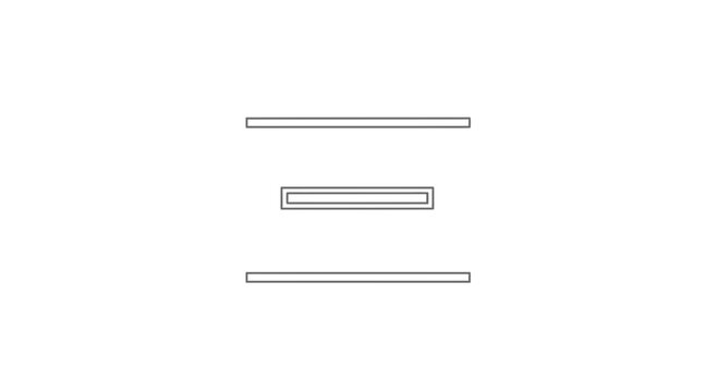 Hamburger Menu Icon, Three Horizontal Lines, Minimalist Design, User Interface Element