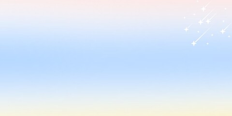 Pastel sky background with abstract shooting star and meteor streaks © Rianity