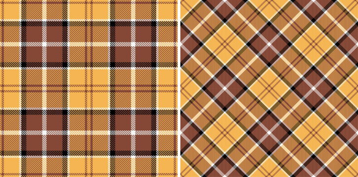 Seamless Check plaid pattern for textile, fabrics, print, wallpaper and wrapping paper. Vector tartan texture illustration.