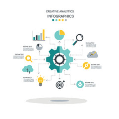 Obraz premium Creative Analytics Infographics: Business Concept of Data Charts