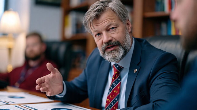 Government cybersecurity budget appropriations briefing, a senior department official presenting critical infrastructure funding gap analysis to a legislative committee aide in a formal government o