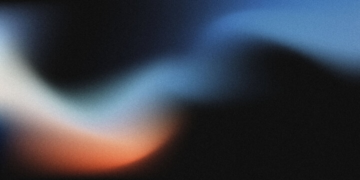 Abstract blue and orange blurred light wave background with soft glow, dynamic gradient motion texture and modern atmospheric design backdrop