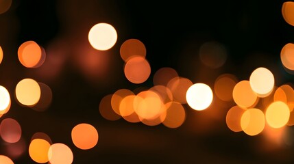 Fototapeta premium Soft glowing bokeh lights create a serene and elegant abstract background with gentle shadows