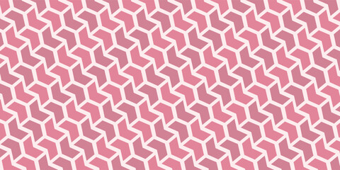Obraz premium Geometric pattern with purple arrows. Seamless abstract background