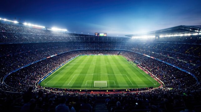 football stadium lights with top of view
