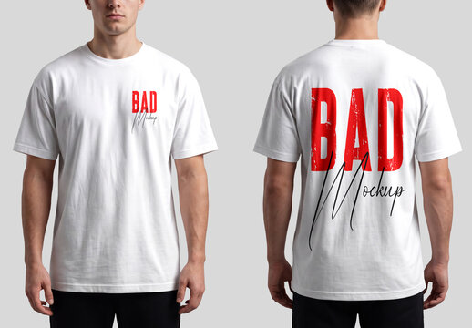 Casual Streetwear T-Shirt Mockup