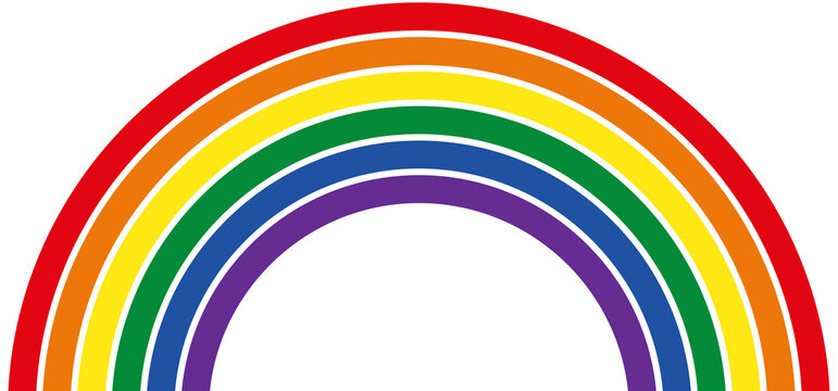 Regenbogen Set mit transparentem Hintergrund &ndash; Symbol f&uuml;r Vielfalt, Inklusion und LGBTQ Pride