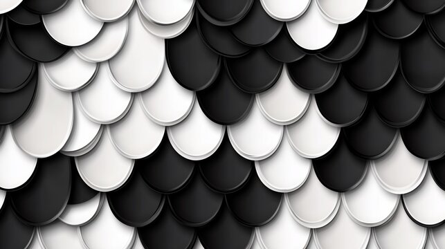 Abstract Black and White Scale Pattern Background
