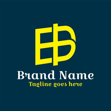 EB Letter Logo. Fully vector file. CMYK color mode, Editable color. Easy to download.