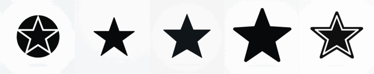Obraz premium Vector silhouette of star