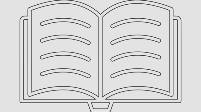 Open Book And Reading Education Illustration Featuring Blank Pages Knowledge Learning Literature And Academic Study Symbols Representing School Education Reading Habit Library Resources And Learning D