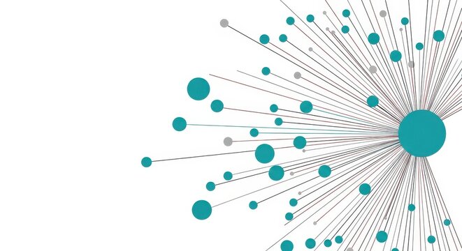 Teal network connections diagram