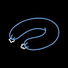 Ring Bologna Sausage Minimalistic Flat Icon © nasik