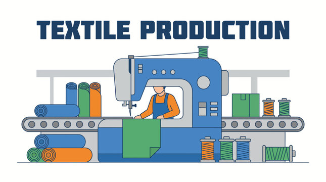 Industrial Sewing Machine Textile Production