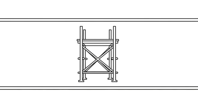 Scaffolding construction equipment, industrial building support structure, temporary platform for workers