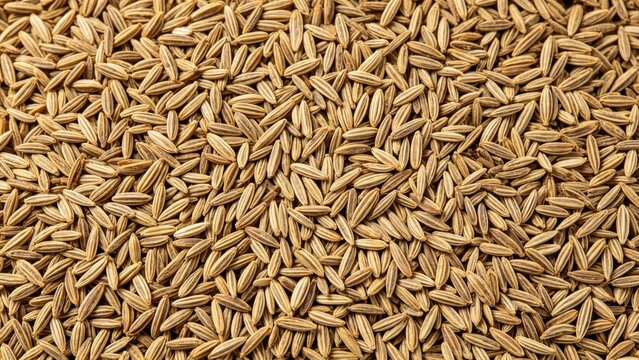 Raw cumin seeds texture