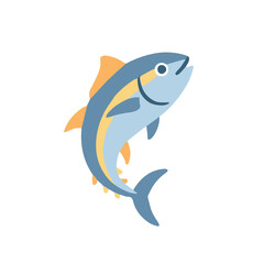 Naklejka premium sea tuna fish illustration