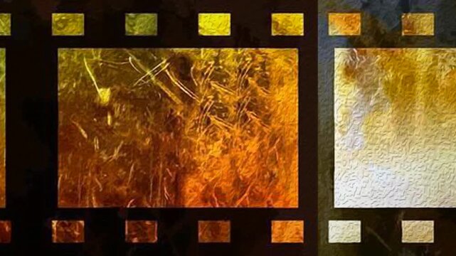 Texture film frame moving motion on green screen chroma key background. Retro damaged tape texture art overlay video template. cinematic broadcast image material scene edit hq cut raw raw movie