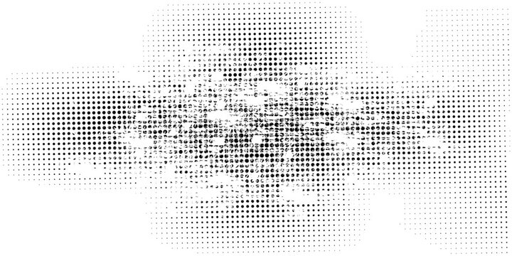 Distorted grunge layer error. Noise destroys texture. Vector trendy deformed glitch shape