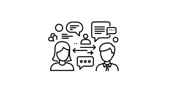 People Communicating with Speech Bubbles.