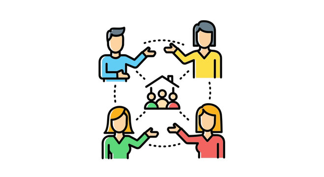 People Connecting Teamwork Communication.