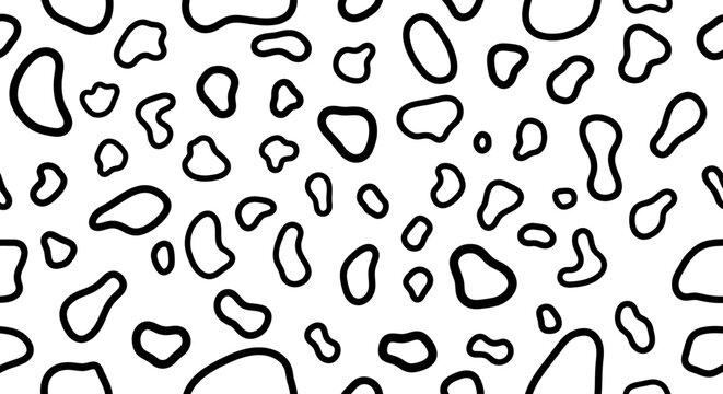Black and white abstract pattern - seamless background
