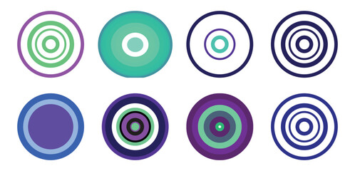 Spiral Circles Vector Collection with Abstract Swirl Shapes, Geometric Spiral Patterns and Modern Dynamic Design Elements. © Madusanka