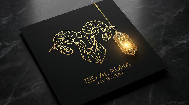 Golden geometric pattern on black book cover