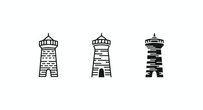 Watchtower and control station seamless border pattern