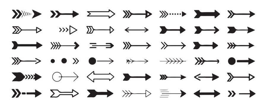 Vintage style arrow collection with feather tail details and tribal motifs for rustic and classic decorations.