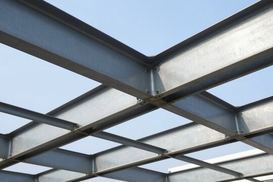 Industrial Steel Roof Frame, Architectural Construction