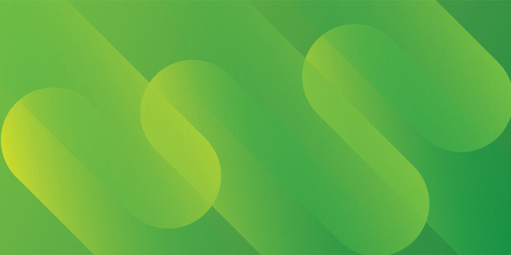 Abstract green gradient background with modern geometric diagonal capsule shapes, minimal rounded stripes pattern vector illustration for eco banner, fresh corporate presentation, and web backdrop.