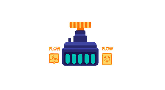 Digital Water Flow Control Device Display Panel.