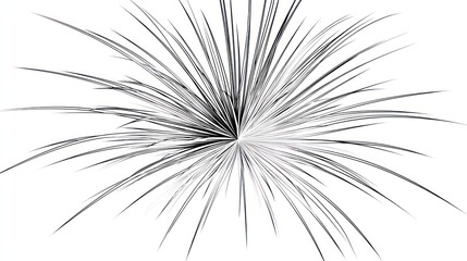 Obraz premium Abstract illustration of radial lines emanating from a central point design