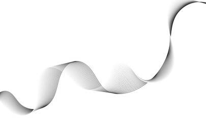 Fototapeta premium Abstract Flowing Wave Ribbon Vector, Elegant Gray Mesh Gradient Background, Modern Minimalist Wavy Line Design 