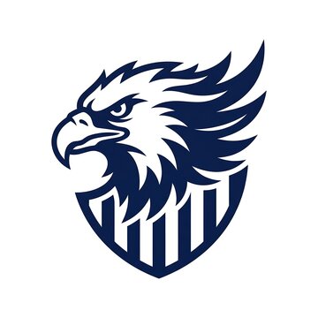 Eagle head sports mascot logo design