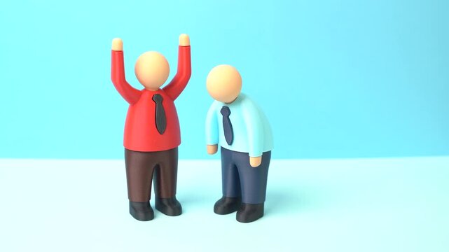 A boss lashes out at a subordinate for falling sales. Revenue declines and business performance deteriorates. Conflict in the workplace over results and targets.