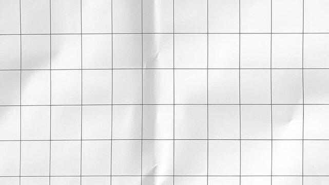 Stop Motion Grid Paper.Animated graph paper background with tearing transitions and copy space for business or study adverts.