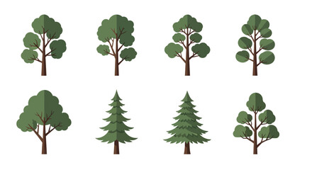 Stylized Tree Icon Set © Vect
