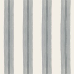 Fototapeta premium Luxury Blue Grey Painterly Vertical Stripe Seamless Pattern