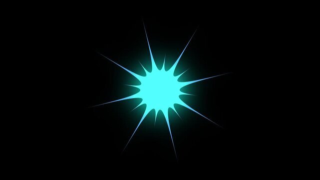 Animation blink twinkle star particle graphic movement appear on black screen flash bright background, star sparkle vector doodles, glowing light effect, retro shine movement, 4k.