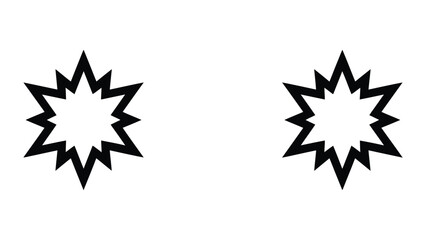 Explosion icon set in outline and solid glyph style vector © OrchiDesign