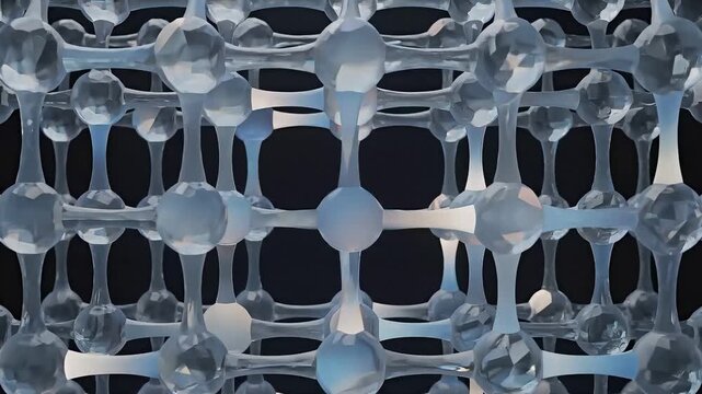 Abstract 3D Nanotube Molecular Structure Animation